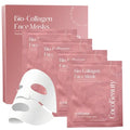 Collagen Sheet Mask ? Hydrating Korean Face Mask for Fine Lines & Anti-Aging, Deep Moisture, Radiant Skin Boost, Bio-Collagen Facial Masks (4 Pack)