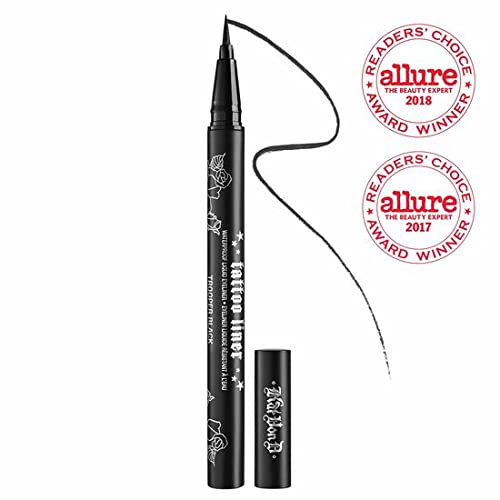 Kat Von D Tattoo Liner Waterproof Liquid Eyeliner in Trooper Black - Full Size
