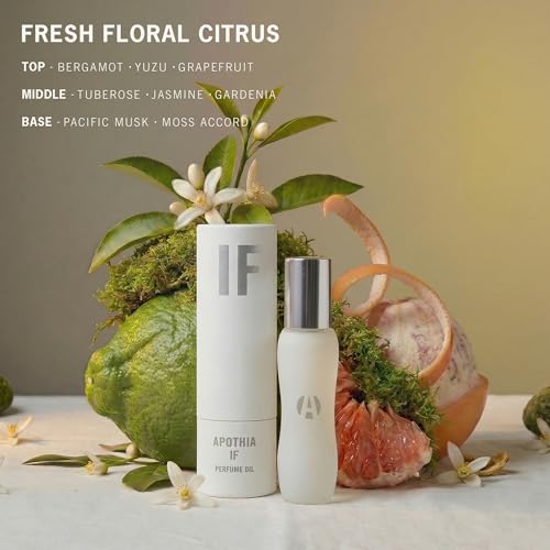 APOTHIA IF White Floral Perfume Oil Roll-On 9ml - Alcohol-Free, Long-Lasting, Scent Layering