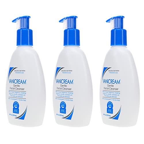 Vanicream Gentle Facial Cleanser Unscented 8 Fl Oz Pack of 3 - Sensitive Skin