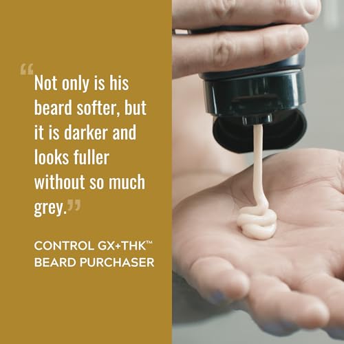 Just for Men Control GX + THK Beard Wash 4 Fl Oz Gray Reducer & Thickener - Pack of 1