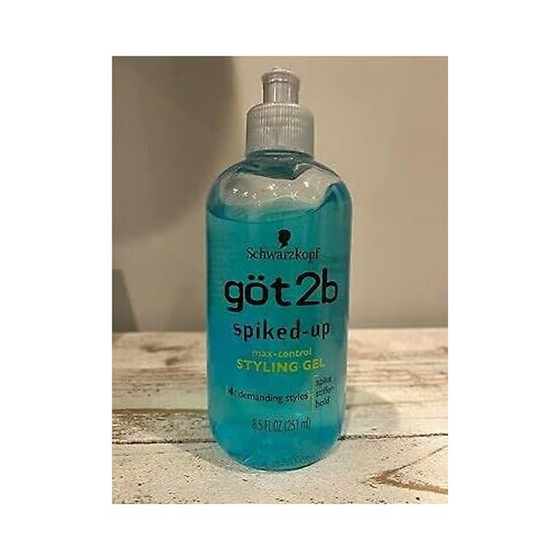 Got2B Spiked-Up Maxed Control Styling Gel, 8.5 Ounce/251.345 ml, Mint, Rosemary Scent, Firm Grip for Stubborn, Inexpensive Hair Types