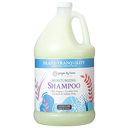 Ginger Lily Farms Island Tranquility Body Wash Shampoo Conditioner Bundle 1 Gallon