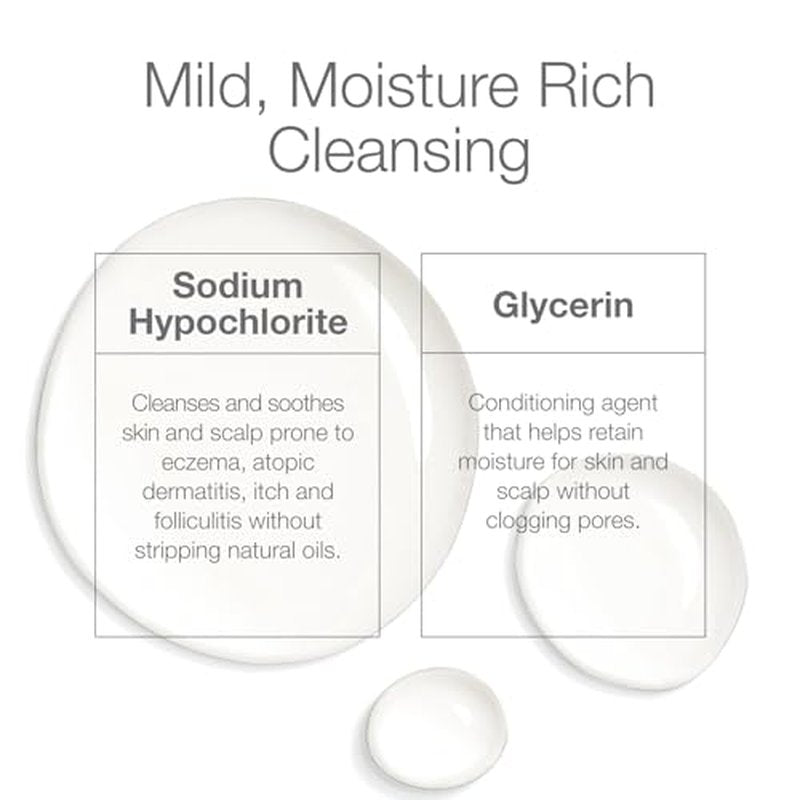 CLn¢ç 2-in-1 Gentle Wash & Shampoo- Multi-functional Cleanser for Skin & Scalp Prone to Irritation, Flaking, Itching, Dryness & Razor Bumps, Fragrance-Free & Paraben-Free, 8 fl. oz.