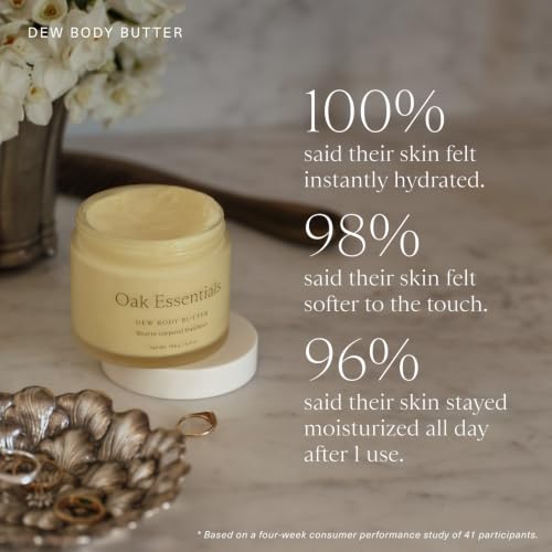 Oak Essentials Dew Body Butter 5.3oz Hydrating Moisturizer No Color