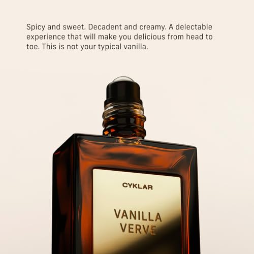 Travel-Size Perfume Oil with Vanilla Verve Scent - 15ml Roll-On for Skin & Fragrance Layering