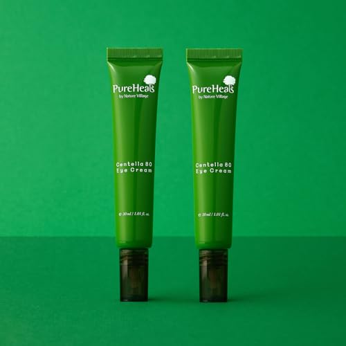 Pureheal's Centella 80 Eye Cream, Light Texture Eye Cream, Nourishing Eyezone, Centella Asiatica 80% Extract, 30ml (1.01 Fl Oz)