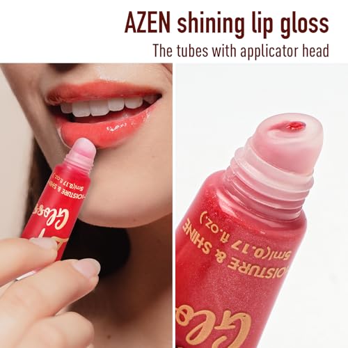 AZEN 60 Pack Lip Gloss Set - Color Lip Oil for Dry Chapped Lips Moisturizing B-60