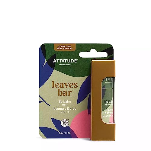 Plastic-Free Mint Lip Balm - Vegan, Cruelty-Free, EWG Verified, 0.3 Oz Pack of 4