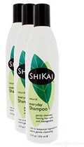 Natural Everyday Shampoo with Borage Oil - Plant-Based, Non-Soap, Gentle Cleansing (12 Oz Pack of 3)