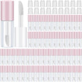 Pink Mini Lip Gloss Tubes 3ml - 100 Pieces Refillable Cosmetic Containers
