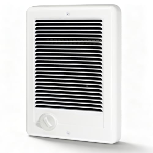 Wall Mounted Electric Heater with Thermostat - Deep White