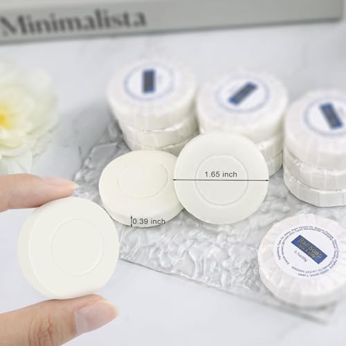 Mini Travel Soap Bars Bulk Pack - Individually Wrapped 0.7oz Hotel & Camping Toiletries