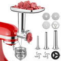 Cofun Stainless Steel Meat Grinder for KitchenAid Mixer - Silver