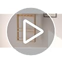 Morimoe Wooden Kids Wall-Mounted Bookshelf with 4 Hooks – Space-Saving Toy & Book Organizer