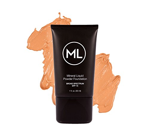 Mineral Liquid Foundation - Flawless Face Makeup with SPF 15 - Cameo Beige