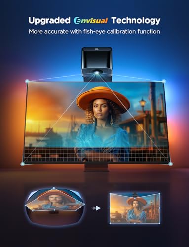 Govee TV Backlight 3 Lite 16.4ft LED Strip Lights for 75-85 Inch TVs - Sync & Immersive Color