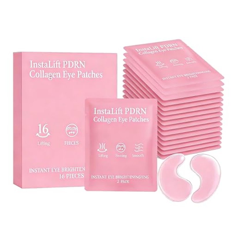 16 Pairs Instalift Pdrn & Collagen Eye Patches£¬Instant Anti-Wrinkle Eye Mask for Dark Circles & Puffy Eyes£¬Hydrogel Undereye Patches with Hyaluronic Acid£¬Quick Fix & Long-Term Care ? (2)