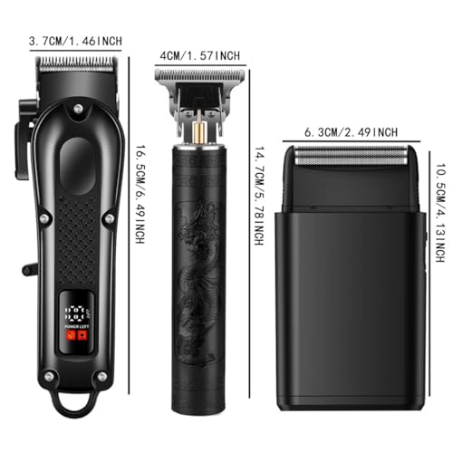 Hair Clippers Set for Men, Hair Clippers & Trimmers & Electric Foil Shaver, Hair Cutting Tools for Home Haircuts, Fading, Beard Trimming, Suitable for Beginners