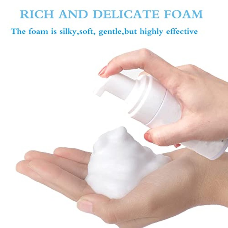Lash Shampoo for Lash Extensions, 50ml Eyelash Foam Cleanser and 50 Pcs Eyelash Brush and Rinse Bottle Mini Fan Oil Free/Sulfate Free Eyelash Wash Remover For Eyelash Extension Makeup Removel