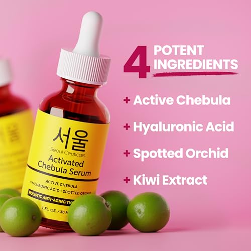 Korean Anti-Aging Serum with Chebula & Hyaluronic Acid - 1oz | SeoulCeuticals