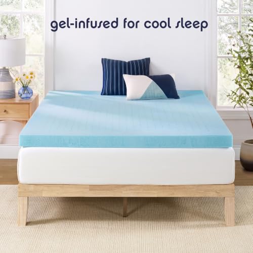 Full 4-Inch Ventilated Gel Memory Foam Mattress Topper – Cooling CertiPUR-US