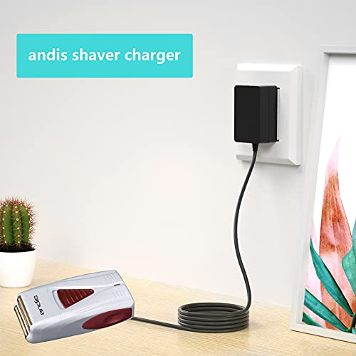 5V Replacement for andis Shaver Charger fits for Andis TS-1 TS-2 17150 17165 17205 17200 foil Shaver, to Replace ZD5C050100USW Z05C050100USW Class 2 Power Cord