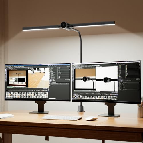 Honeywell HJ4 Desk Lamp with Clamp - Sunturalux Black LED Office Light