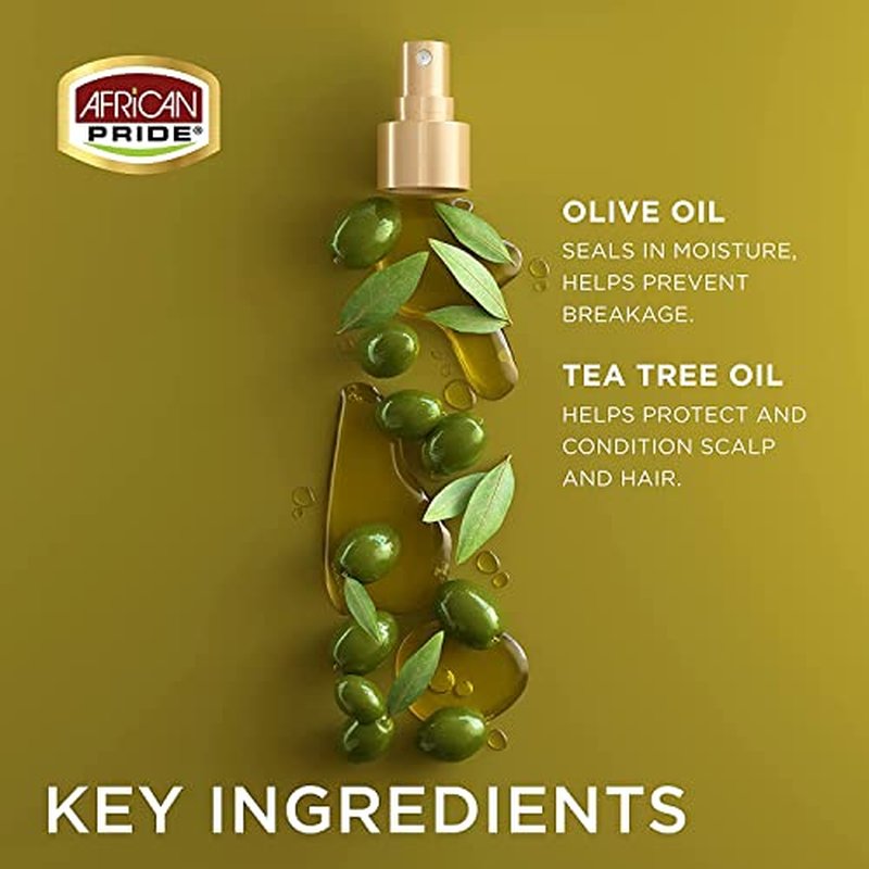 African Pride Olive Miracle 2-in-1 Shampoo and Conditioner, 12 Ounce