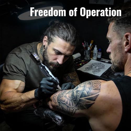 Wireless Tattoo Kit with Dual Rechargeable Power Supplies - Complete Professional Set