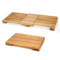Teak Shower Mat 25.5 x 12 in – Adjustable, Non-Slip Spa Bath & Sauna Mat