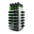 JEREVER Essential Oil Storage Rack Rotating Tower Organizer Acrylic Clear Display Holder for 64 bottles 5ml 10ml 15ml (Bottles not Included)