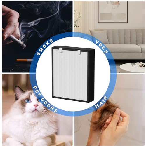 2 Pack True HEPA Replacement Filters with Activated Carbon for BreatheSmart - Fits Fresh, MP-Pet & Pure Models