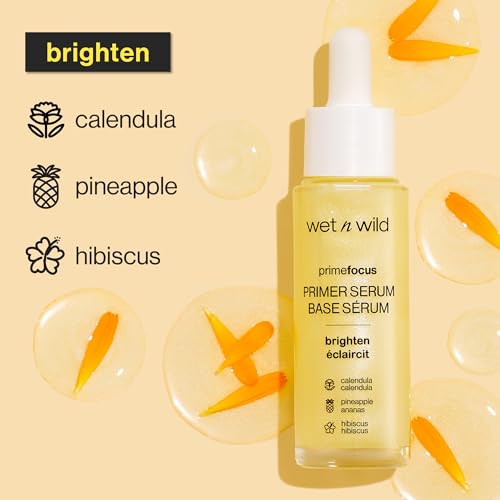 wet n wild Prime Focus Primer Serum for Face, Hydrating for Dry Skin, Makeup Primer Serum (Pack of 2)