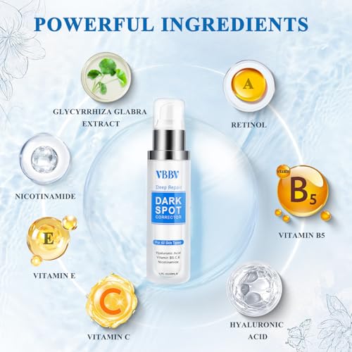 Dark Spot Remover for Face and Body, Dark Spot Corrector, Sun Spot Freckles Hyperpigmentation Treatment, Advanced Dark Spot Remover Cream with Niacinamide for Women and Men (1.7 Fl Oz)