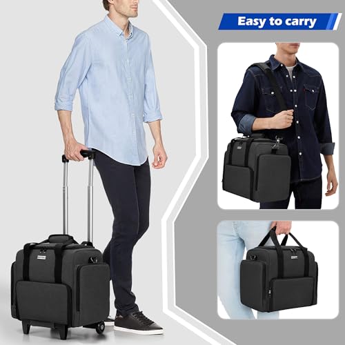 Tattoo Equipment Rolling Case with Removable Pouches - Heavy-Duty Organizer