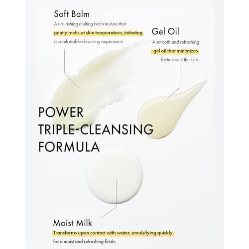 VIDIVICI Face Clear Rich Melting Cleansing Balm - Korean Makeup Remover - Gentle Face Wash, Pore are, Sebum & Blackhead Care - Balm to Oil Formula, 3.38oz.