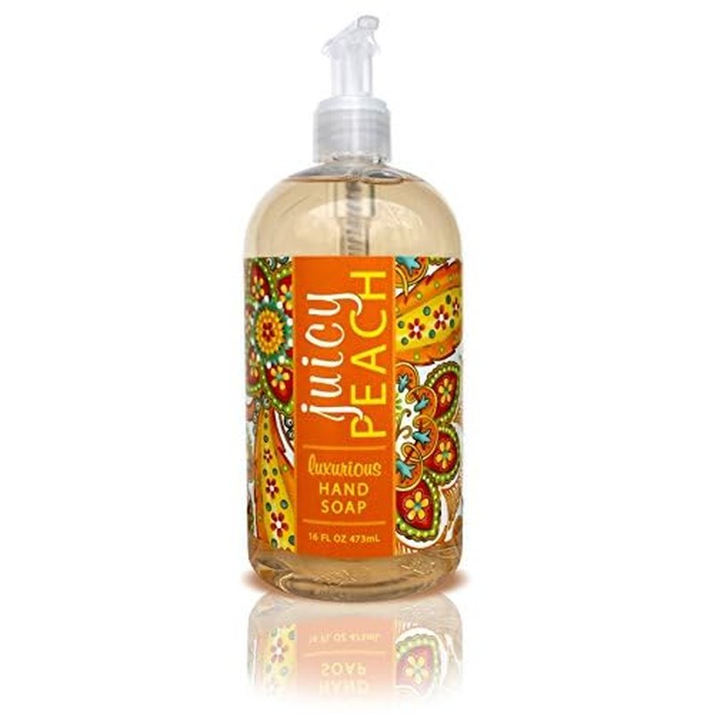Greenwich Bay JUICY PEACH Shea Butter Hand Soap Enriched with Cocoa Butter 16 oz