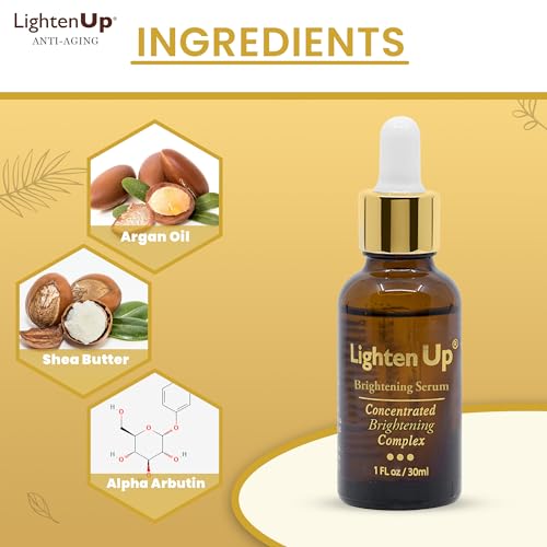 Skin Brightening Face & Body Serum with Argan Oil & Shea Butter - 1 Fl oz