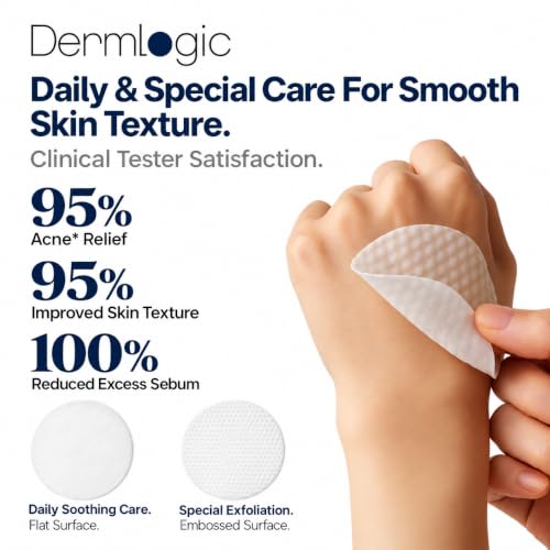 Acne Treatment Pads with Glycolic Lactic Salicylic Acid for Face & Body
