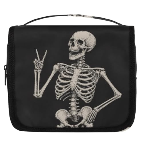 Travel Hanging Toiletry Bag with Multiple Compartments and Hook for Men and Women