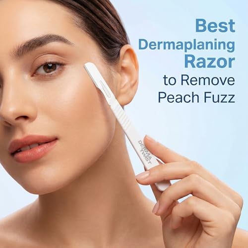 DermaTwist Dermaplane Razor for Women Face ? 20-Pack Sterile Disposable Dermaplane Scalpels Facial Razors for Women Face Dermaplaning Professional Face Shaver (14R)