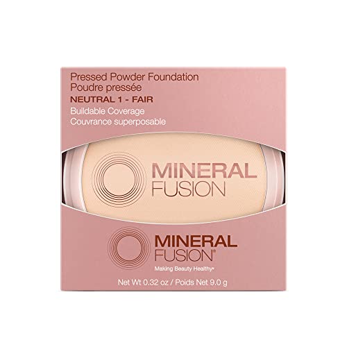 Mineral Fusion Pressed Powder Foundation, Neutral 1-0.32oz ea (Pack of 2)
