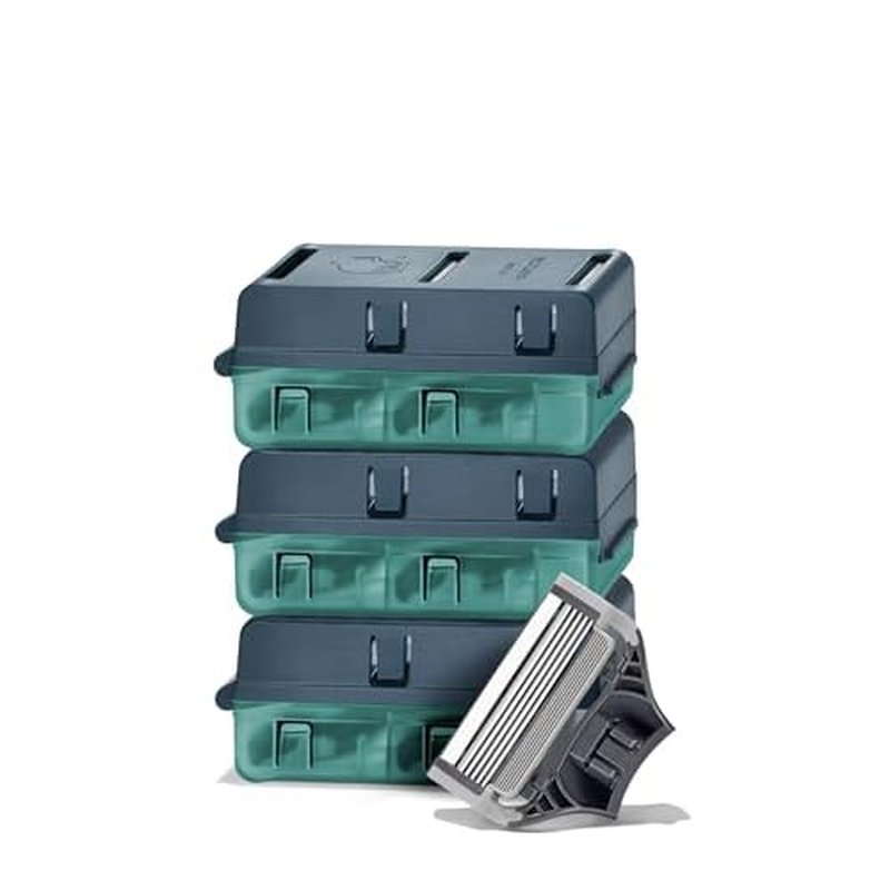Harry's Original Shaving Kit for Men - 6 Razor Blade Refills, Foaming Shave Gel, and Travel Blade Covers - German Engineered