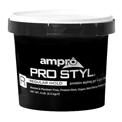 AmPro Pro Styl Styling Gel - Alcohol-Free, Protein Enriched, Non-Flaking Hold 80 oz