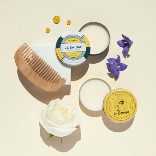 F?ret Parfumeur Les Essentiels Rose Gift Set - Le Baume Muti-Purpose Balm & Hyalomiel Gel Moisturizer - Deeply Hydrating Moisturizer for Dry Cracked Skin, Lips & Cuticles - Rose Poudr? - 50ml