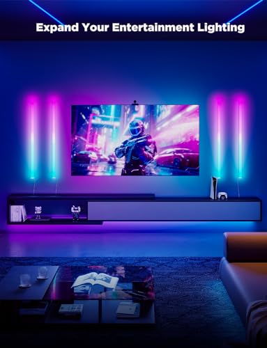 6 Pcs RGBIC Wall Lights for Gaming and Smart Home - App Voice Control