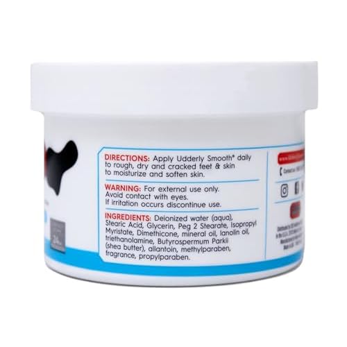 Udderly Smooth Foot Cream with Shea Butter 8 oz (Pack of 3)