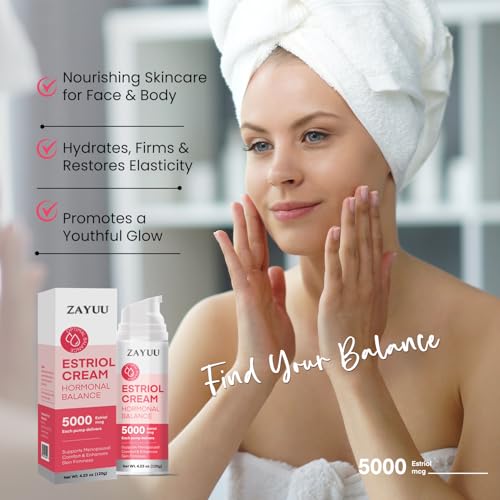 Radiance & Balance Skincare Duo for Mature Skin: Vitamin C Face Serum + Botanical Estriol Cream ? Hydrating, Firming & Age-Defying Skincare Set for Women