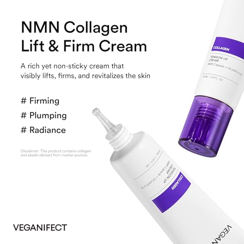 Veganifect Collagen Firming Cream with NMN & Glutathione - Anti-Aging Moisturizer
